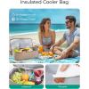 image:imageBAGSMART Beach Bag for Women Mesh Tote Bags with Zipper Sandproof Vacation Essentials with Cooler for Swim Cruise PoolGreen