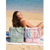 image:imageBAGSMART Beach Bag for Women Mesh Tote Bags with Zipper Sandproof Vacation Essentials with Cooler for Swim Cruise PoolRainbow