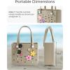 image:imageBAGSMART Beach Bag for Women Waterresistant Rubber Tote Bag Sandproof Vacation Essentials for Summer Swim Cruise PoolBlue