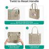 image:imageBAGSMART Beach Bag for Women Waterresistant Rubber Tote Bag Sandproof Vacation Essentials for Summer Swim Cruise PoolCoral