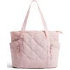 image:imageBAGSMART Crush Tote Bag for Women 20L Puffer Work Tote with Zipper Travel Essentials Quilted Nurse Hospital BagApink