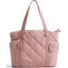 image:imageBAGSMART Crush Tote Bag for Women 20L Puffer Work Tote with Zipper Travel Essentials Quilted Nurse Hospital BagBrier Rose
