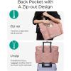 image:imageBAGSMART Crush Tote Bag for Women 20L Puffer Work Tote with Zipper Travel Essentials Quilted Nurse Hospital BagBrier Rose