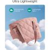 image:imageBAGSMART Crush Tote Bag for Women 20L Puffer Work Tote with Zipper Travel Essentials Quilted Nurse Hospital BagBrier Rose