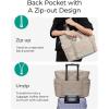 image:imageBAGSMART Crush Tote Bag for Women 20L Puffer Work Tote with Zipper Travel Essentials Quilted Nurse Hospital BagCamel