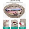 image:imageBAGSMART Crush Tote Bag for Women 20L Puffer Work Tote with Zipper Travel Essentials Quilted Nurse Hospital BagCamel