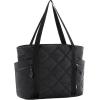 image:imageBAGSMART Crush Tote Bag for Women 20L Puffer Work Tote with Zipper Travel Essentials Quilted Nurse Hospital BagCharcoal
