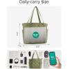 image:imageBAGSMART Crush Tote Bag for Women 20L Puffer Work Tote with Zipper Travel Essentials Quilted Nurse Hospital BagGreen