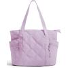 image:imageBAGSMART Crush Tote Bag for Women 20L Puffer Work Tote with Zipper Travel Essentials Quilted Nurse Hospital BagLavender