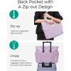 image:imageBAGSMART Crush Tote Bag for Women 20L Puffer Work Tote with Zipper Travel Essentials Quilted Nurse Hospital BagLavender