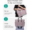 image:imageBAGSMART Crush Tote Bag for Women 20L Puffer Work Tote with Zipper Travel Essentials Quilted Nurse Hospital BagLilac
