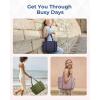 image:imageBAGSMART Crush Tote Bag for Women 20L Puffer Work Tote with Zipper Travel Essentials Quilted Nurse Hospital BagLilac
