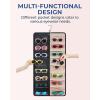 image:imageBAGSMART Hanging Jewelry Organizer Dust Proof Sunglasses Storage Case Wall Mounted Travel Dual Sided Glasses Case Multiple Pairs Eyeglasses Holder with 32 Clear Slots amp Metal Hook BlackBlack