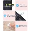 image:imageBAGSMART Hanging Jewelry Organizer Dust Proof Sunglasses Storage Case Wall Mounted Travel Dual Sided Glasses Case Multiple Pairs Eyeglasses Holder with 32 Clear Slots amp Metal Hook BlackBlack