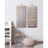 image:imageBAGSMART Hanging Jewelry Organizer Necklace Holder Antitangle Earrings Rings Hanger with 20 Jewelry Bags Travel Storage Roll with Pockets Hang on Closet Wall Door1 Piece Large BlackGrey