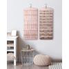 image:imageBAGSMART Hanging Jewelry Organizer Necklace Holder Antitangle Earrings Rings Hanger with 20 Jewelry Bags Travel Storage Roll with Pockets Hang on Closet Wall Door1 Piece Large BlackPink