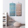 image:imageBAGSMART Hanging Jewelry Organizer Necklace Holder Antitangle Earrings Rings Hanger with 20 Jewelry Bags Travel Storage Roll with Pockets Hang on Closet Wall Door1 Piece Large BlackTeal