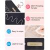 image:imageBAGSMART Hanging Jewelry Organizer Storage Roll with Hanger Metal Hooks DoubleSided Jewelry Holder for Earrings Necklaces Rings on Closet Wall Door 1 piece Medium BlackBlack