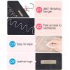 image:imageBAGSMART Hanging Jewelry Organizer Storage Roll with Hanger Metal Hooks DoubleSided Jewelry Holder for Earrings Necklaces Rings on Closet Wall Door 1 piece Medium BlackBlack
