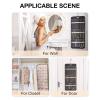 image:imageBAGSMART Hanging Jewelry Organizer Storage Roll with Hanger Metal Hooks DoubleSided Jewelry Holder for Earrings Necklaces Rings on Closet Wall Door 1 piece Medium BlackBlack