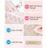 image:imageBAGSMART Hanging Jewelry Organizer Storage Roll with Hanger Metal Hooks DoubleSided Jewelry Holder for Earrings Necklaces Rings on Closet Wall Door 1 piece Medium BlackPink