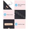 image:imageBAGSMART Hanging Jewelry Organizer Storage Roll with Hanger Metal Hooks DoubleSided Jewelry Holder for Earrings Necklaces Rings on Closet Wall Door 1 piece Medium BlackBlack