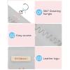 image:imageBAGSMART Hanging Jewelry Organizer Storage Roll with Hanger Metal Hooks DoubleSided Jewelry Holder for Earrings Necklaces Rings on Closet Wall Door 1 piece Medium BlackGrey