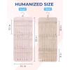 image:imageBAGSMART Hanging Jewelry Organizer Storage Roll with Hanger Metal Hooks DoubleSided Jewelry Holder for Earrings Necklaces Rings on Closet Wall Door 1 piece Medium BlackPink