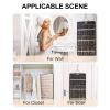 image:imageBAGSMART Hanging Jewelry Organizer Storage Roll with Hanger Metal Hooks DoubleSided Jewelry Holder for Earrings Necklaces Rings on Closet Wall Door 1 piece Medium BlackBlack
