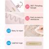 image:imageBAGSMART Hanging Jewelry Organizer Storage Roll with Hanger Metal Hooks DoubleSided Jewelry Holder for Earrings Necklaces Rings on Closet Wall Door 1 piece Medium BlackPink
