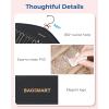 image:imageBAGSMART Hanging Jewelry Organizer with Hanger Metal Hooks DoubleSided Jewelry Holder for Organizing Earrings Necklaces Rings Perfect for in Hanging Closet Wall Door 1 Piece Large BlackA1Black
