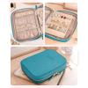 image:imageBAGSMART Large Jewelry Travel Organizer Case for Home Jewelry Organizer Storage Ring Binder Jewelry Bags Clear Jewelry Rolls Zipper Pouch Bag for Necklaces Earrings Rings Bracelets Pink03Teal
