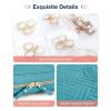 image:imageBAGSMART Large Jewelry Travel Organizer Case for Home Jewelry Organizer Storage Ring Binder Jewelry Bags Clear Jewelry Rolls Zipper Pouch Bag for Necklaces Earrings Rings Bracelets Pink03Teal