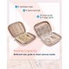 image:imageBAGSMART Large Jewelry Travel Organizer Case for Home Jewelry Organizer Storage Ring Binder Jewelry Bags Clear Jewelry Rolls Zipper Pouch Bag for Necklaces Earrings Rings Bracelets Pink01Pink