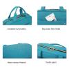 image:imageBAGSMART Toiletry Bag Travel Bag with Hanging Hook Waterresistant Makeup Cosmetic Bag Travel Organizer for Accessories Shampoo Fullsize Container Toiletries Black MediumTeal