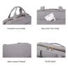 image:imageBAGSMART Toiletry Bag Travel Bag with Hanging Hook Waterresistant Makeup Cosmetic Bag Travel Organizer for Accessories Shampoo Fullsize Container Toiletries Black MediumGrey