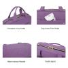 image:imageBAGSMART Toiletry Bag Travel Bag with Hanging Hook Waterresistant Makeup Cosmetic Bag Travel Organizer for Accessories Shampoo Fullsize Container Toiletries Black MediumPurple
