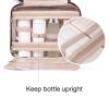 image:imageBAGSMART Toiletry Bag Travel Bag with Hanging Hook Waterresistant Makeup Cosmetic Bag Travel Organizer for Accessories Shampoo Fullsize Container Toiletries Black MediumTeal