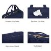 image:imageBAGSMART Toiletry Bag Travel Bag with Hanging Hook Waterresistant Makeup Cosmetic Bag Travel Organizer for Accessories Shampoo Fullsize Container Toiletries Black MediumBlue