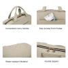 image:imageBAGSMART Toiletry Bag Travel Bag with Hanging Hook Waterresistant Makeup Cosmetic Bag Travel Organizer for Accessories Shampoo Fullsize Container Toiletries Black MediumCamel