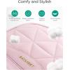image:imageBAGSMART Travel Jewelry Case Jewelry Organizer Storage Roll Rings Necklaces Earrings Bracelets Brooches Watch Large Portable Light PinkALight Pink