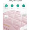 image:imageBAGSMART Travel Jewelry Case Jewelry Organizer Storage Roll Rings Necklaces Earrings Bracelets Brooches Watch Large Portable Light PinkBLight Pink