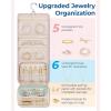 image:imageBAGSMART Travel Jewelry Case Organizer Large Capacity Foldable Jewelry Roll for Journey  Rings Necklaces Earrings Bracelets Fashion BlackBlack
