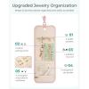 image:imageBAGSMART Travel Jewelry Case Organizer Roll Foldable Jewelry Case for JourneyRings Necklaces Earrings Bracelets Brooches Portable Travel Essentials PinkBeige