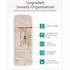 image:imageBAGSMART Travel Jewelry Organizer Case Foldable Jewelry Roll for Necklaces Earrings JourneyRings Bracelets Brooches Portable PinkBCamel