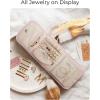 image:imageBAGSMART Travel Jewelry Organizer Case Foldable Jewelry Roll for Necklaces Earrings JourneyRings Bracelets Brooches Portable PinkBPink