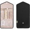 image:imageBAGSMART Travel Jewelry Organizer Case Foldable Small Jewelry Roll for Journey Rings Necklaces Earrings BraceletsMiniSoft PinkBlack