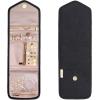 image:imageBAGSMART Travel Jewelry Organizer Case Foldable Small Jewelry Roll for Journey Rings Necklaces Earrings BraceletsMiniSoft PinkBlack