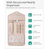 image:imageBAGSMART Travel Jewelry Organizer Case Foldable Small Jewelry Roll for Journey Rings Necklaces Earrings BraceletsMiniSoft PinkLight Pink