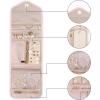 image:imageBAGSMART Travel Jewelry Organizer Case Foldable Small Jewelry Roll for Journey Rings Necklaces Earrings BraceletsMiniSoft PinkLight Pink